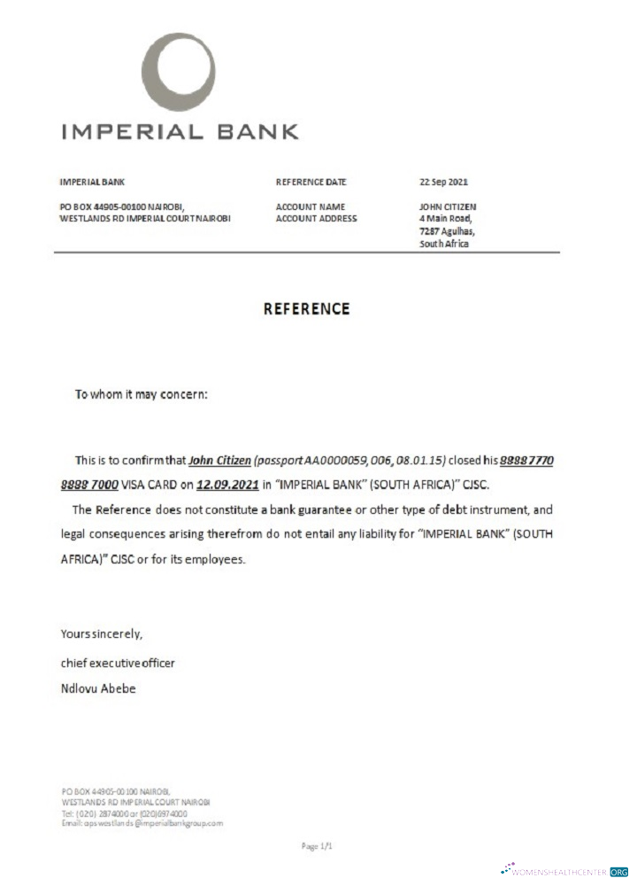 Download South Africa Imperial bank closure reference Photoshop template